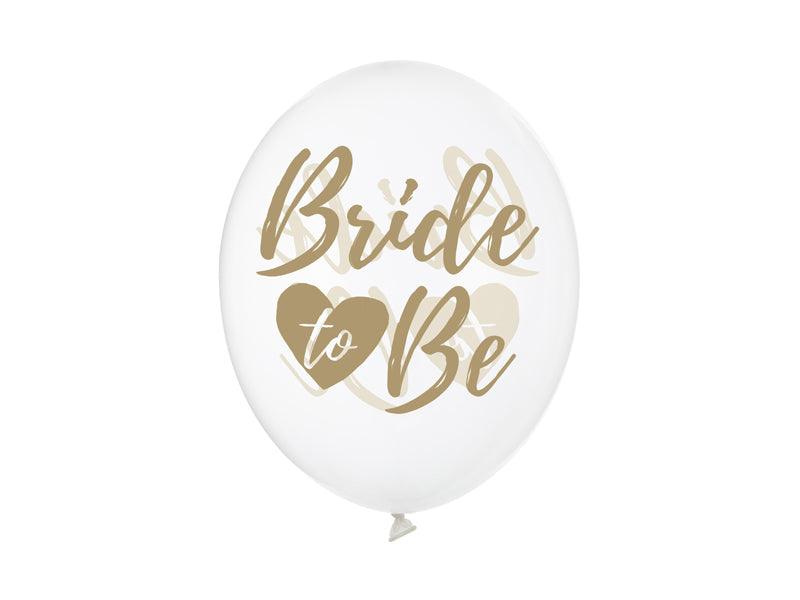 Ballons 30cm, Bride to be, Crystal Clear (1 VPE / 6 Stk.) - FeierGlanz