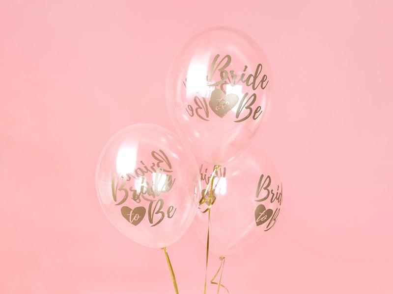 Ballons 30cm, Bride to be, Crystal Clear (1 VPE / 6 Stk.) - FeierGlanz