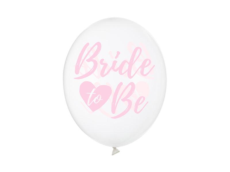 Ballons 30cm, Bride to be, Crystal Clear (1 VPE / 6 Stk.) - FeierGlanz