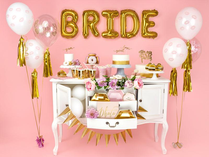 Ballons 30cm, Bride to be, Crystal Clear (1 VPE / 6 Stk.) - FeierGlanz