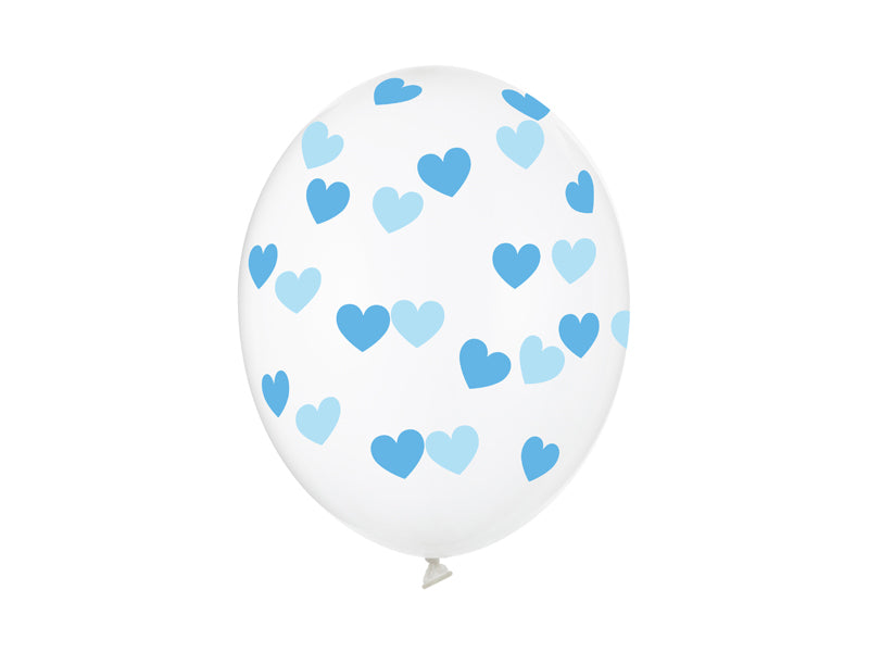 Ballons 30cm, Herzen, Crystal Clear (1 VPE / 50 Stk.) - FeierGlanz