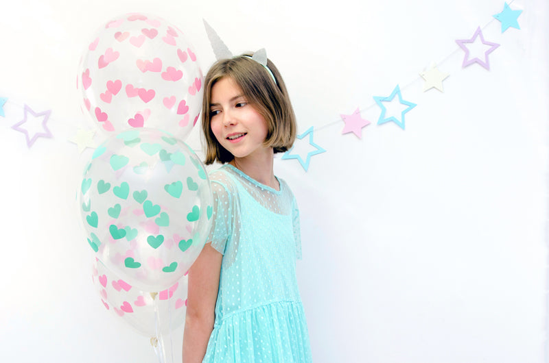 Ballons 30cm, Herzen, Crystal Clear (1 VPE / 50 Stk.) - FeierGlanz