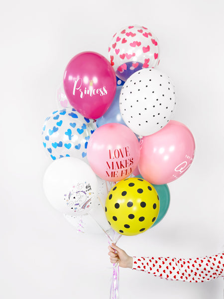 Ballons 30cm, Herzen, Crystal Clear (1 VPE / 50 Stk.) - FeierGlanz
