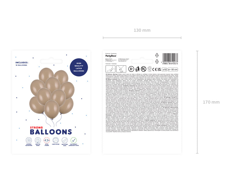Strong Ballons 30cm, Pastel (1 VPE / 10 Stk.) - FeierGlanz