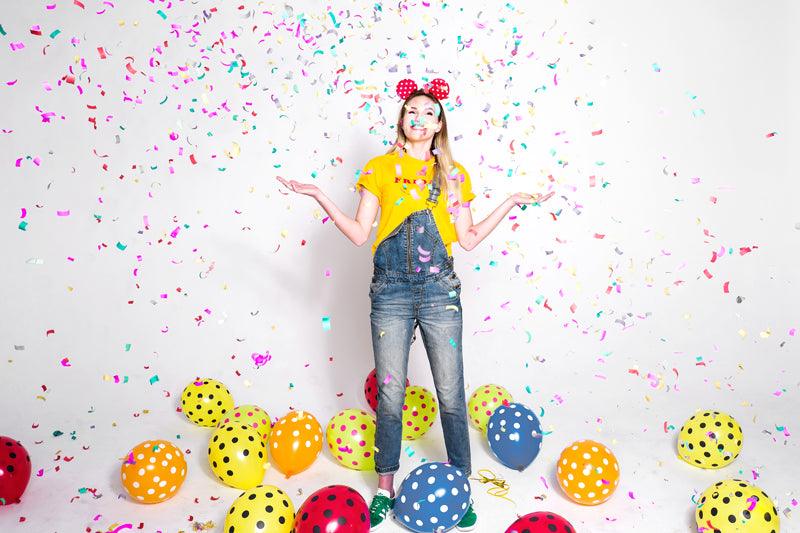 Ballons 30cm, Punkte, Pastel Poppy Red (1 VPE / 6 Stk.) - FeierGlanz