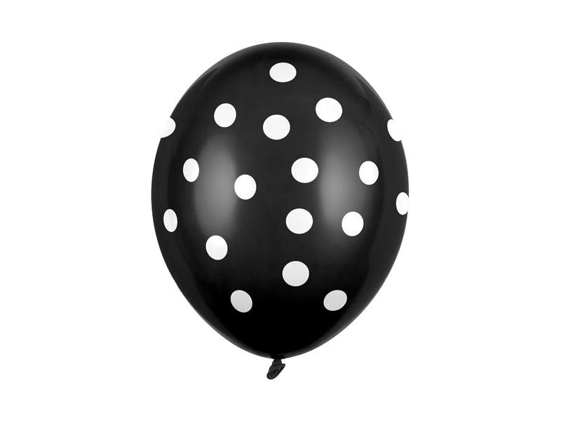 Ballons 30cm, Punkte, Pastel Black (1 VPE / 50 Stk.) - FeierGlanz