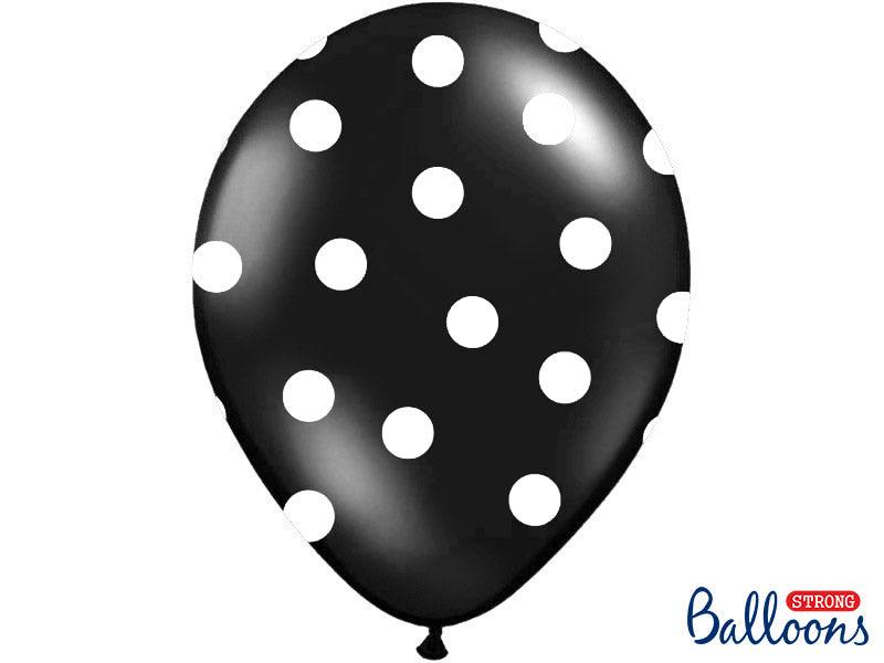Ballons 30cm, Punkte, Pastel Black (1 VPE / 50 Stk.) - FeierGlanz