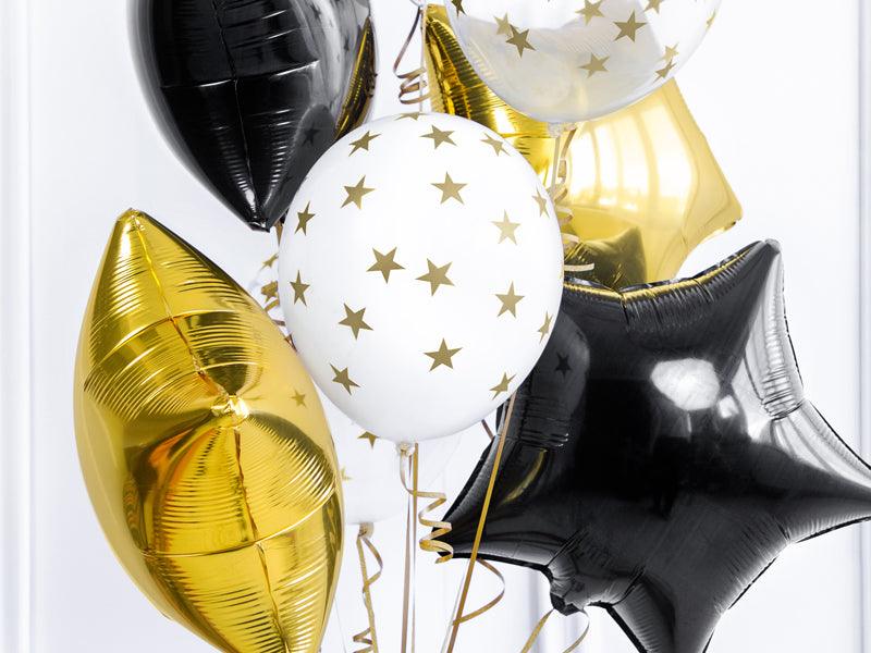Ballons 30cm, Sterne, Pastel Pure White (1 VPE / 6 Stk.) - FeierGlanz