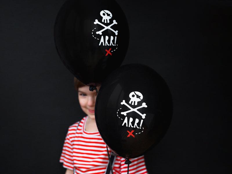 Ballons 30cm, Piraten, Pastel Black (1 VPE / 50 Stk.) - FeierGlanz