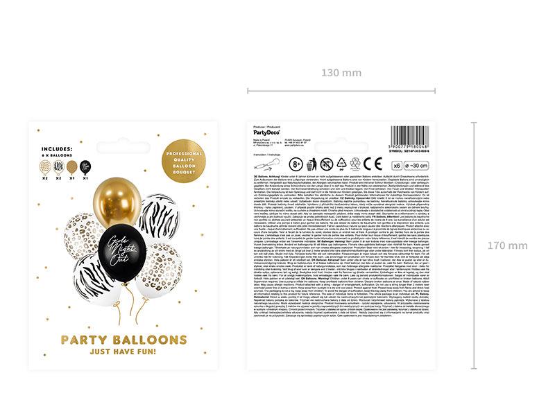 Ballons 30cm, Girls Night Out, Mix (1 VPE / 6 Stk.) - FeierGlanz