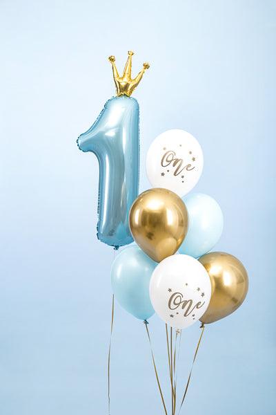 Ballons 30 cm, One, Pastel Pure White (1 VPE / 50 Stk.) - FeierGlanz
