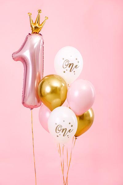 Ballons 30 cm, One, Pastel Pale Pink (1 VPE / 6 Stk.) - FeierGlanz