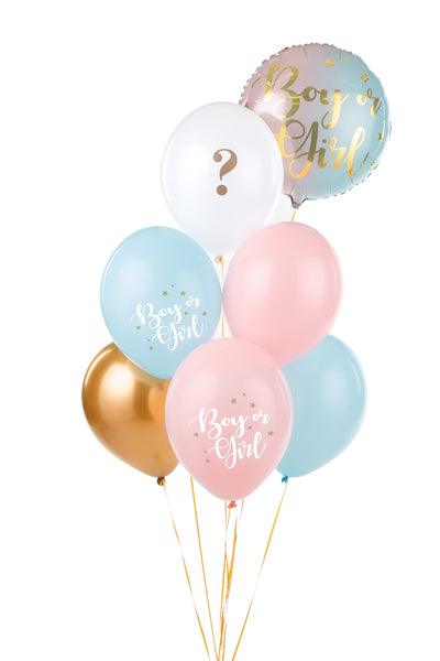 Ballons 30 cm, Boy or Girl, mix (1 VPE / 6 Stk.) - FeierGlanz