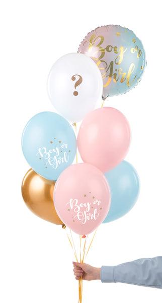Ballons 30 cm, Boy or Girl, mix (1 VPE / 6 Stk.) - FeierGlanz