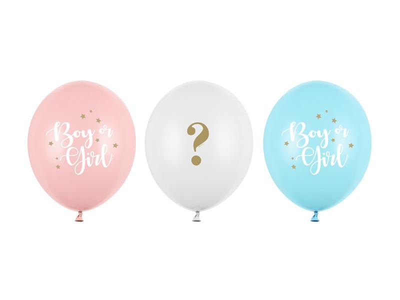 Ballons 30 cm, Boy or Girl, Mix (1 VPE / 50 Stk.) - FeierGlanz