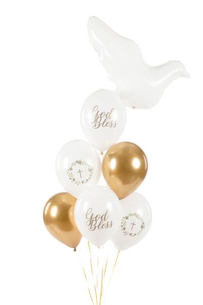Ballons 30 cm, God Bless, mix (1 VPE / 6 Stk.) - FeierGlanz
