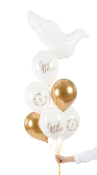 Ballons 30 cm, God Bless, mix (1 VPE / 6 Stk.) - FeierGlanz