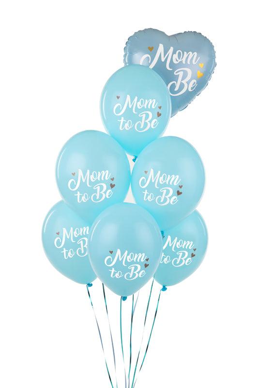 Ballons 30 cm, Mom to Be, Pastel Light Blue (1 VPE / 50 Stk.) - FeierGlanz
