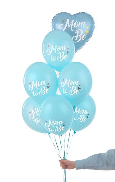 Ballons 30 cm, Mom to Be, Pastel Light Blue (1 VPE / 50 Stk.) - FeierGlanz
