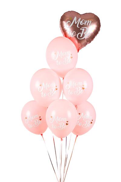 Ballons 30 cm, Mom to Be, Pastel Pale Pink (1 VPE / 6 Stk.) - FeierGlanz