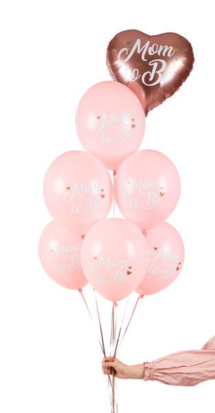 Ballons 30 cm, Mom to Be, Pastel Pale Pink (1 VPE / 6 Stk.) - FeierGlanz