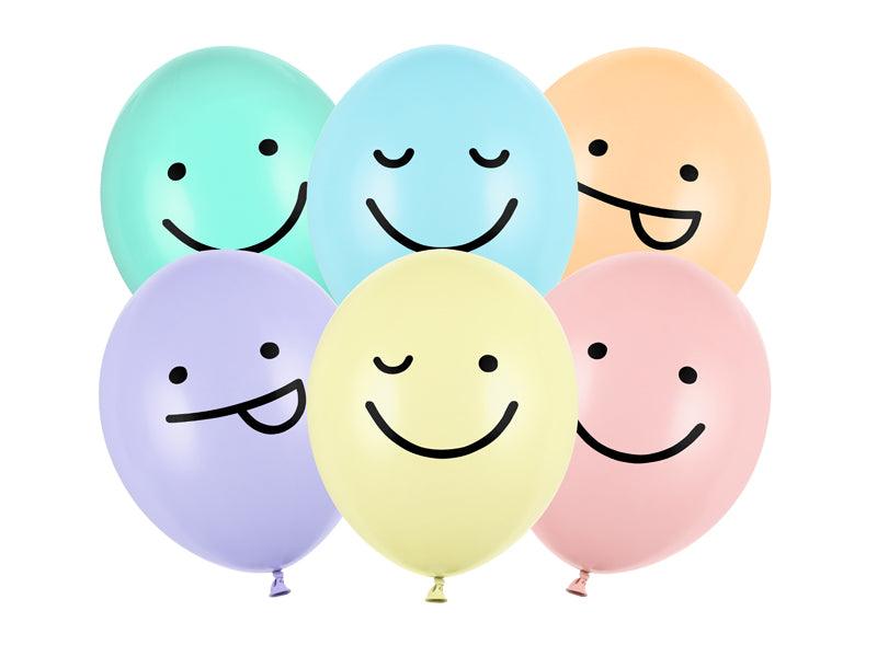 Ballons 30 cm, Smileys, Mix (1 VPE / 50 Stk.) - FeierGlanz