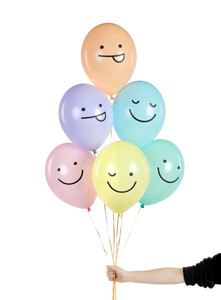 Ballons 30 cm, Smileys, Mix (1 VPE / 50 Stk.) - FeierGlanz