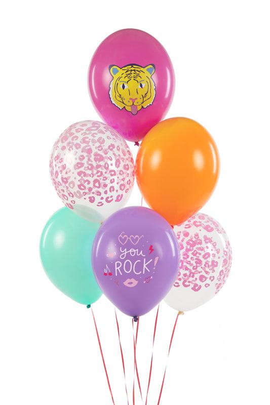 Ballons 30 cm, You Rock, mix (1 VPE / 6 Stk.) - FeierGlanz