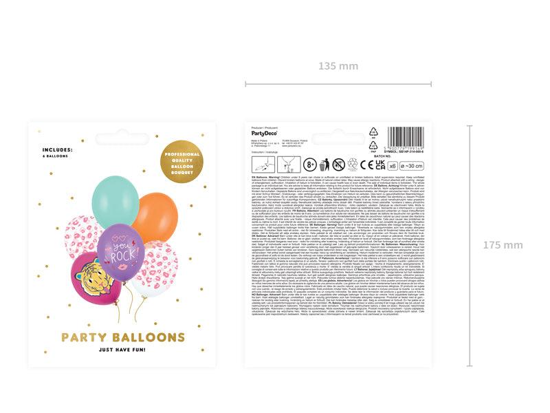 Ballons 30 cm, You Rock, mix (1 VPE / 6 Stk.) - FeierGlanz