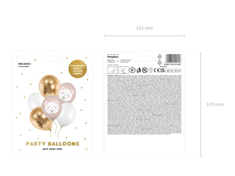 Ballons 30 cm, Eisbär, mix (1 VPE / 6 Stk.) - FeierGlanz