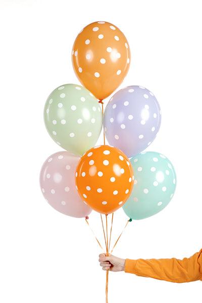 Ballons 30 cm, Punkte, Mix (1 VPE / 50 Stk.) - FeierGlanz