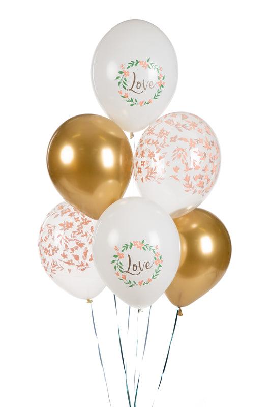 Ballons 30 cm, Love, mix (1 VPE / 6 Stk.) - FeierGlanz