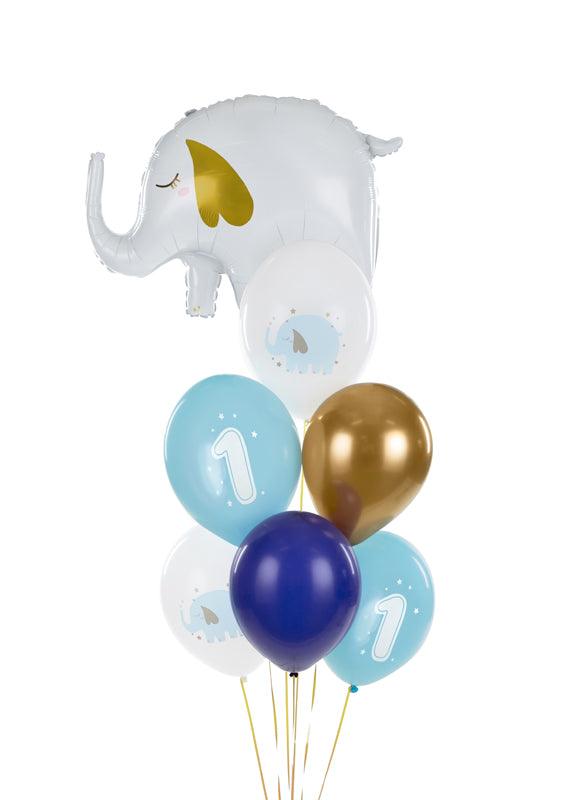 Ballons 30 cm, 1. Geburtstag, Pastel Light Blue (1 VPE / 50 Stk.) - FeierGlanz