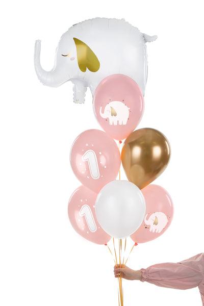 Ballons 30 cm, 1. Geburtstag, Baby pink (1 VPE / 50 Stk.) - FeierGlanz