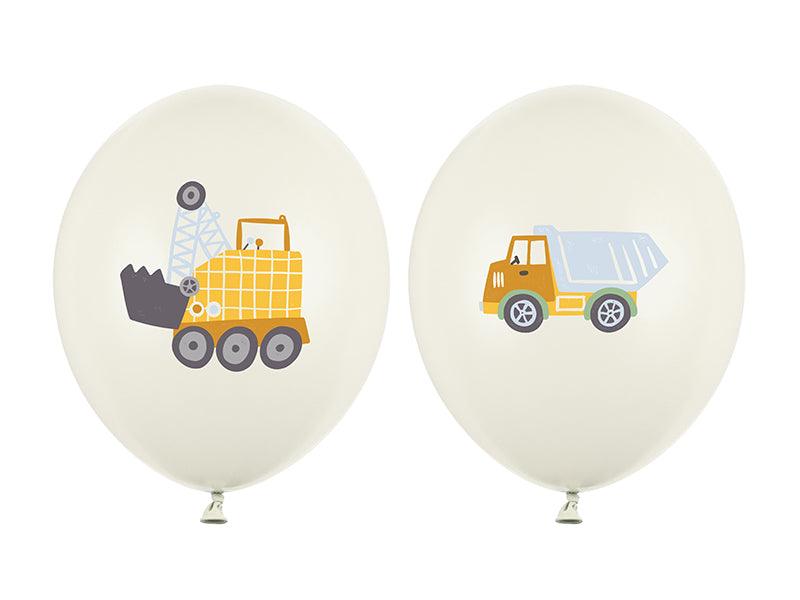 Luftballons 30 cm, Baufahrzeuge, Mix (1 VPE / 50 Stk.) - FeierGlanz