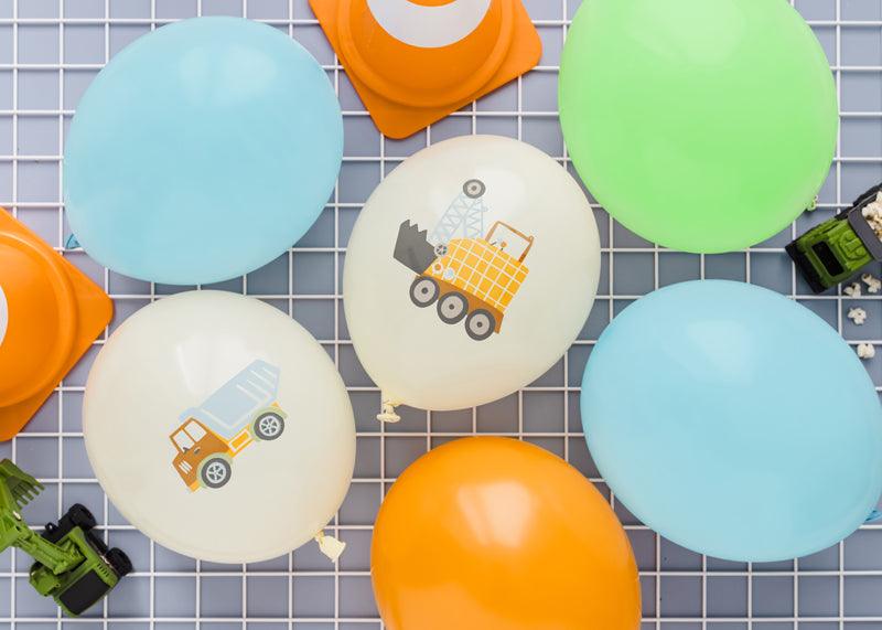 Luftballons 30 cm, Baufahrzeuge, Mix (1 VPE / 50 Stk.) - FeierGlanz