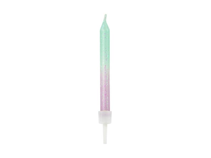 Geburtstagskerzen ombre, 6cm (1 VPE / 20 Stk.) - FeierGlanz
