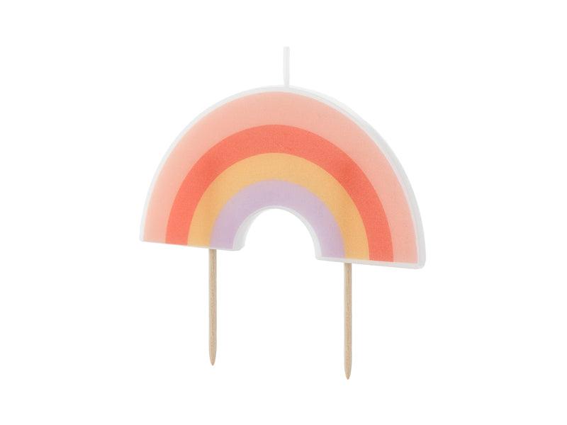 Geburtstagskerze Regenbogen, 4.5 cm, Mix - FeierGlanz