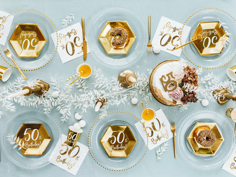 Geburtstagskerze in der Form einer Zahl, 7.5cm, in elegantem goldenen Glitzer - FeierGlanz