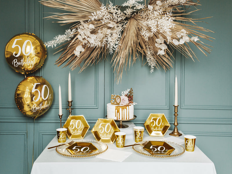 Geburtstagskerze in der Form einer Zahl, 7.5cm, in elegantem goldenen Glitzer - FeierGlanz