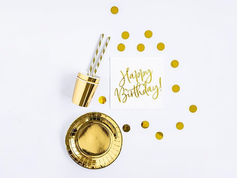 Party-Dekorationsset - Geburtstag, gold (1 VPE / 60 Stk.) - FeierGlanz