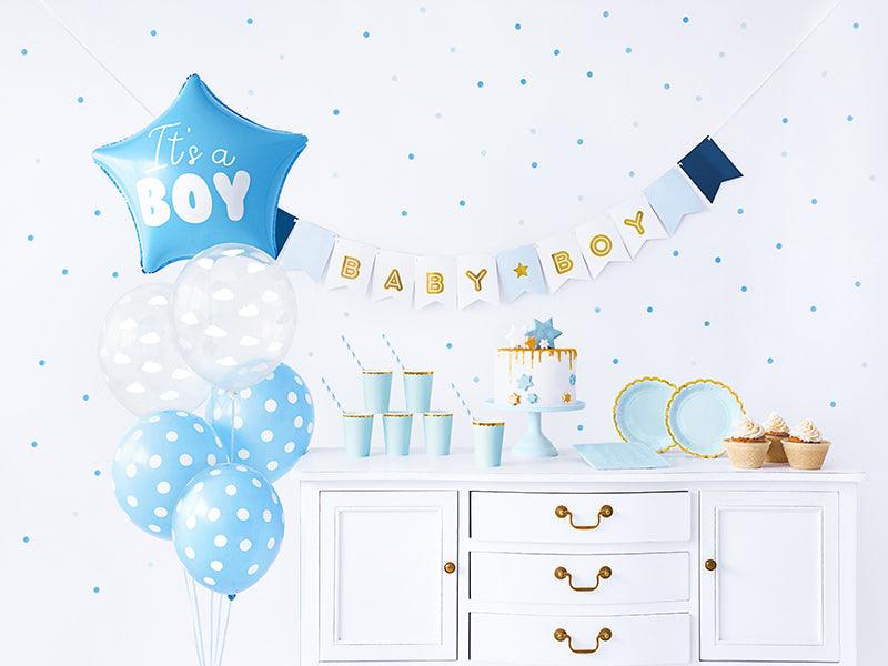 Set mit Partydekorationen - It's a boy (1 VPE / 49 Stk.) - FeierGlanz