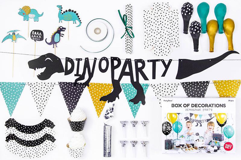 Set mit Partydekorationen - Dinosaurier - FeierGlanz