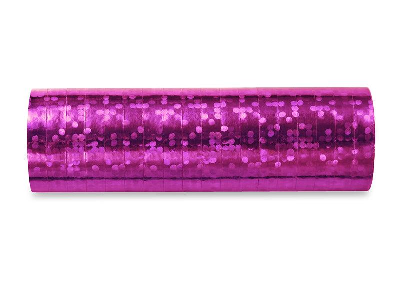 Holografische Serpentinen, rosa, 3,8m (1 VPE / 18 Stk.) - FeierGlanz