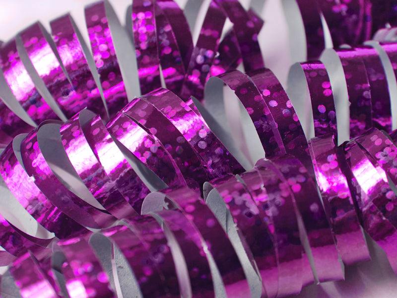 Holografische Serpentinen, rosa, 3,8m (1 VPE / 18 Stk.) - FeierGlanz