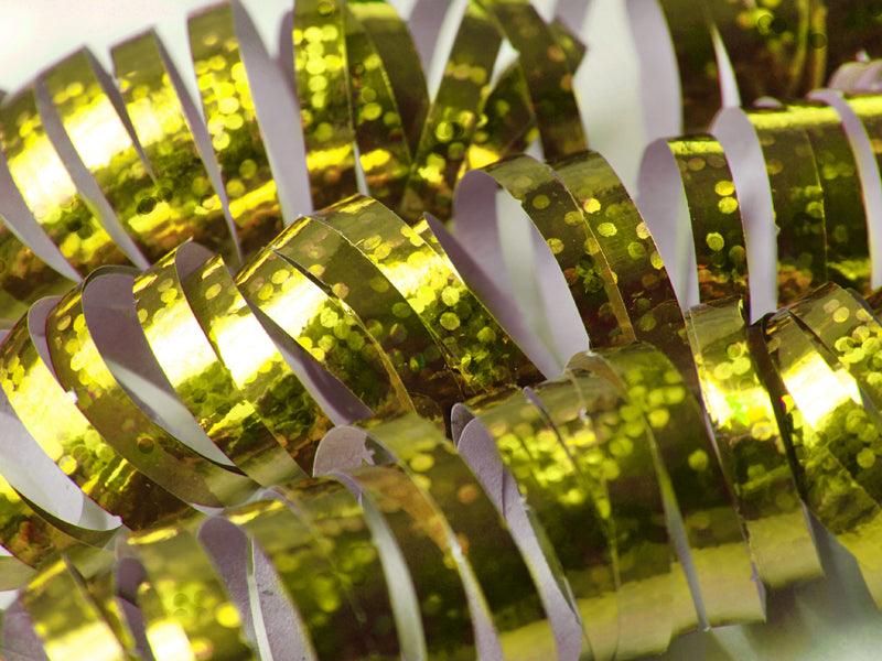 Holografische Serpentinen, gold, 3,8m (1 VPE / 18 Stk.) - FeierGlanz