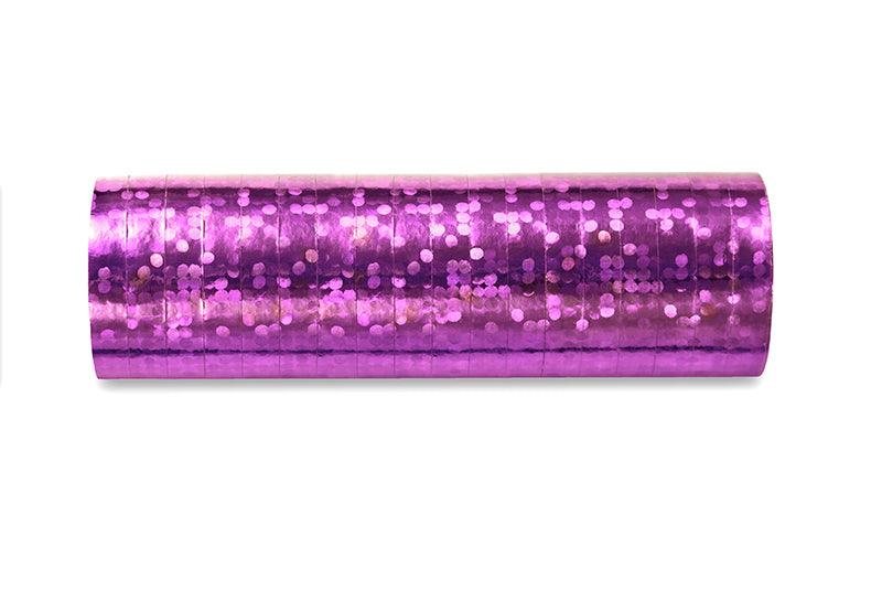 Holografische Serpentinen, rosa, 3,8m (1 VPE / 18 Stk.) - FeierGlanz
