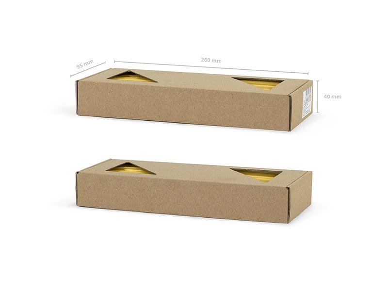 Metallisierte Kegelkerze, gold, 24cm (1 VPE / 10 Stk.) - FeierGlanz
