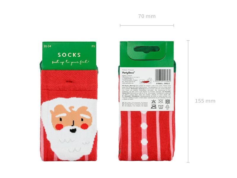 Weihnachtsmann-Socken, Mix, 31-34 - FeierGlanz