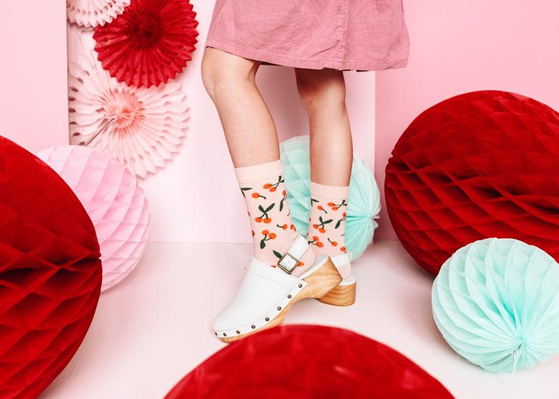 Socken Kirschen, Mix, 31-34 - FeierGlanz